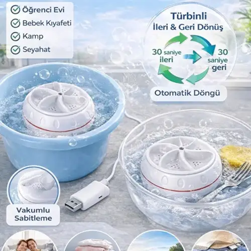 Mini Portatif Çamaşır Makinesi Taşınabilir