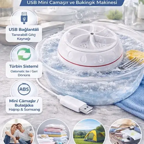 Mini Portatif Çamaşır Makinesi Taşınabilir