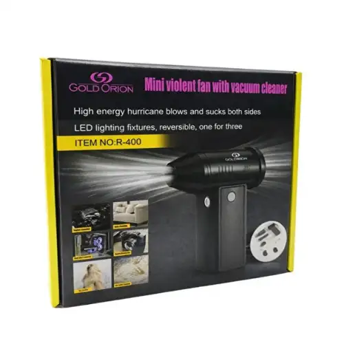 Goldorion Mini Şarjlı Hava Üfleyici ve Vakumlu El Süpürgesi