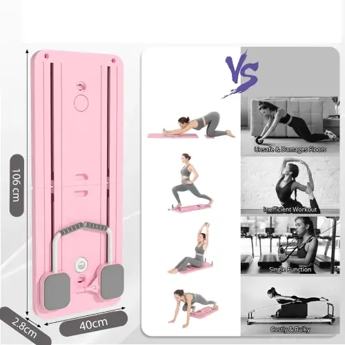 Evde Spor İçin Kochler Pilates ve Egzersiz Aleti – Core, Kalça, Karın, Bel ve Kol Antrenmanına Uygun Çok Amaçlı Tahta