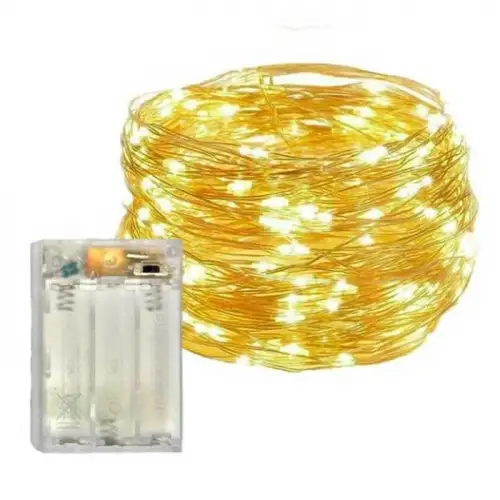 10 m Peri Led Işık Pilli Aydınlatma Dekor 100lü