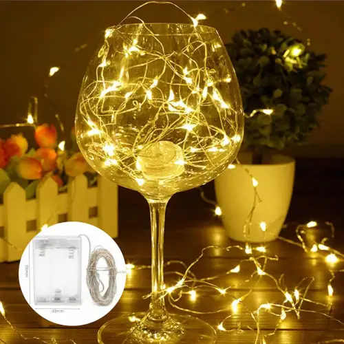 10 m Peri Led Işık Pilli Aydınlatma Dekor 100lü