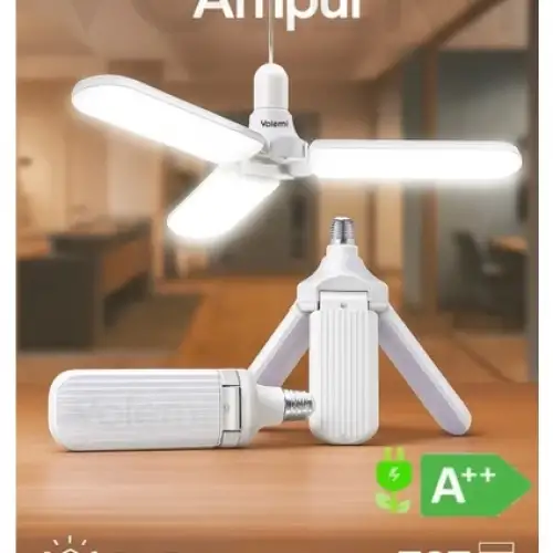 Volemi Pervane LED Ampül 3 Kanatlı 220V 45W 4500 Lümen Beyaz E27