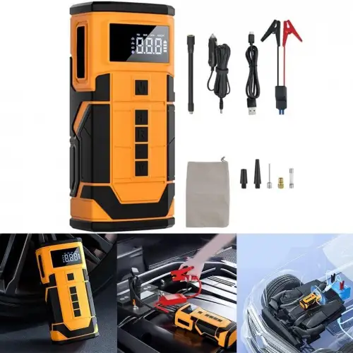 4in1 10.000mAh Akü Takviyeli, Powerbanklı Reflektörlü