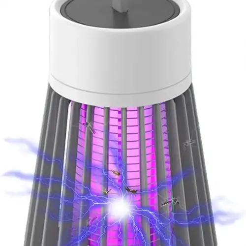 Şarjlı Sinek Öldürücü Sivrisinek Kovucu UV Işıklı Sineksavar Taşınabilir Gece Lambası