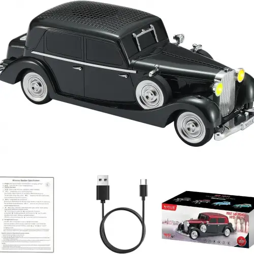 Retro Klasik Araba Bluetooth Hoparlör Kablosuz HD Ses FM Radyo YG-239