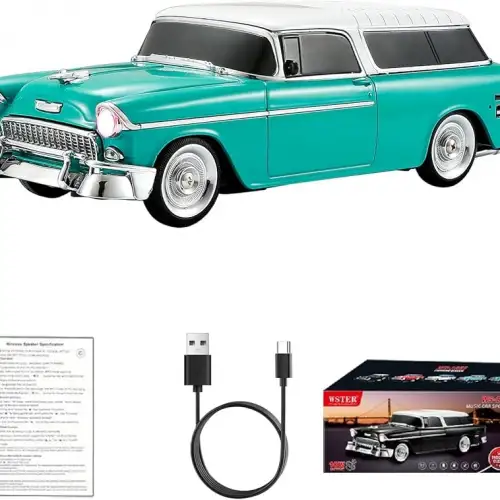 Retro Klasik Araba Bluetooth Hoparlör Kablosuz HD Ses FM Radyo YG-1955