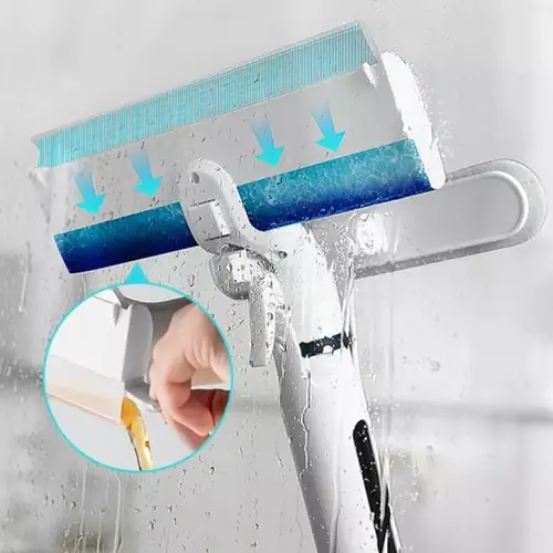 Egonex Pencere Sileceği, Cam Temizleme Aleti, Kirli Su Toplayıcı, Alüminyum Uzun Saplı, İç ve Dış Mekanlar