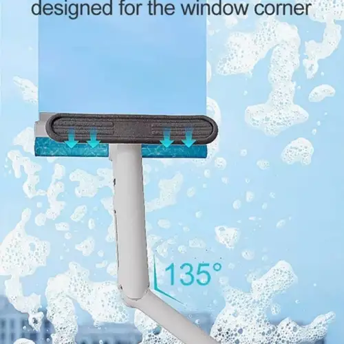Egonex Pencere Sileceği, Cam Temizleme Aleti, Kirli Su Toplayıcı, Alüminyum Uzun Saplı, İç ve Dış Mekanlar