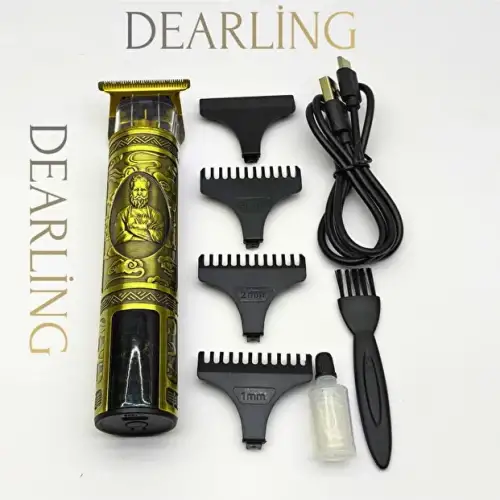 Dearling RF-1867 Profesyonel Saç ve Sakal Tıraş Makinesi - Dijital Göstergeli, Retro Tasarım