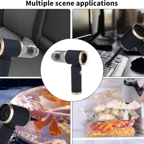 Kablosuz El Tipi Araba Vakum Temizleyici Güçlü Emme Gücü Şarj Edilebilir Kablosuz Araba Vakumu