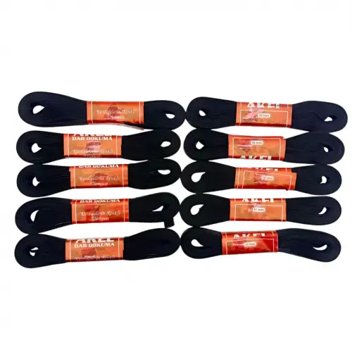 AKEL ( 1CMX10MT ) ( POŞETLİ ) ( SİYAH ) KURDELE*10X100