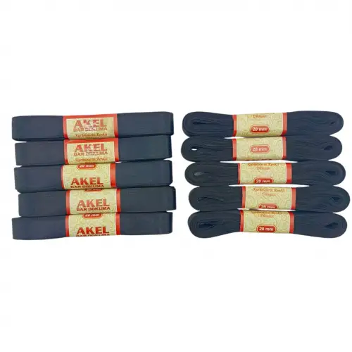 AKEL ( 2CMX10MT ) ( POŞETLİ ) ( SİYAH ) KURDELE*10X50