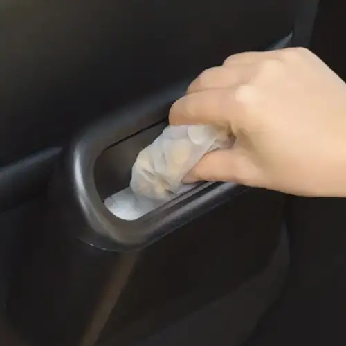 Araba Çöp Kutusu Kapaklı Organizer Siyah