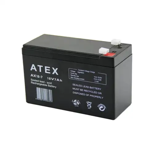 Atex Ax-12 ( Kalın ) Kuru Akü 12v-7ah Amper*10