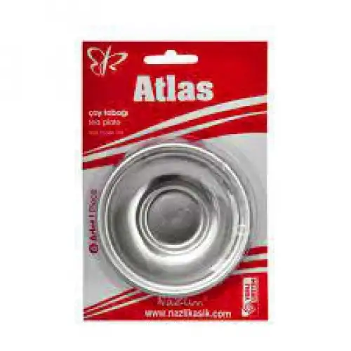 Atlas-703 6pcs Metal Çay Tabak*50