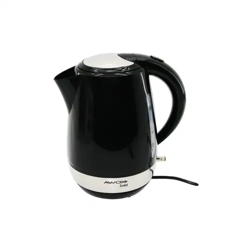 Awox ( Siyah ) Solid Kettle Su Isıtıcısı (1.7lt) (2000w) (su Göstergesi) (360° Gövde=krom Kaplı Taban) (gizli Rezistans)*16