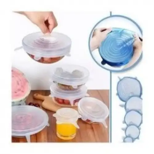 Baysa-303 ( 6pcs ) ( Silikon ) Vakum Kapak Bone Şeffaf*300