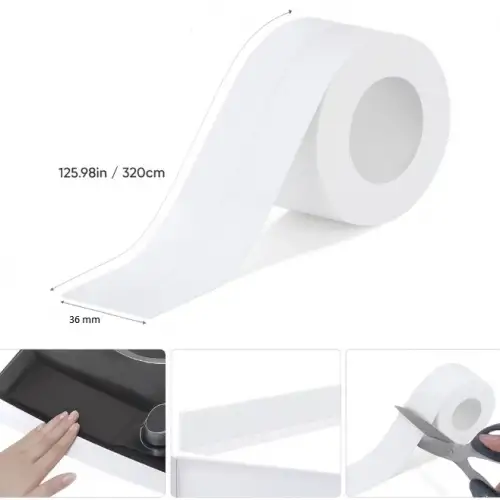 BEYAZ Su Sızdırmaz Lavabo Kenar Bandı (3.2m)