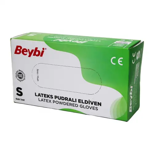 Beybi ( S ) ( Pudralı ) Muayene Eldiveni 100lü*1x20