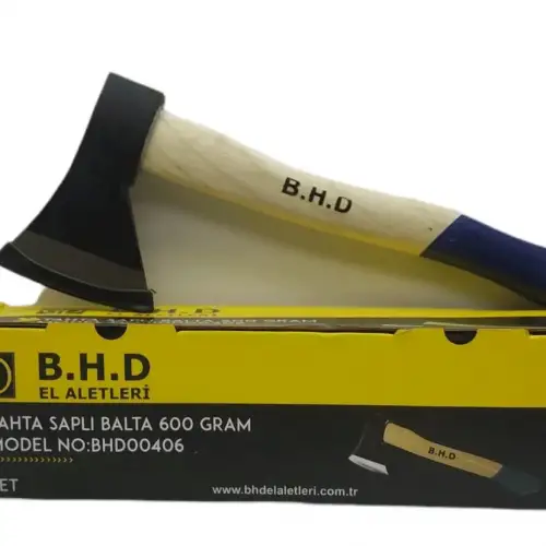 B.h.d Tools Bhd-00406 ( 600gr ) ( Ahşap Saplı ) Balta *6x4