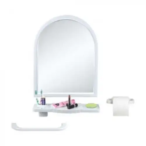 Çelik Ayna-101 ( Beyaz ) Mega Ayna Seti*6