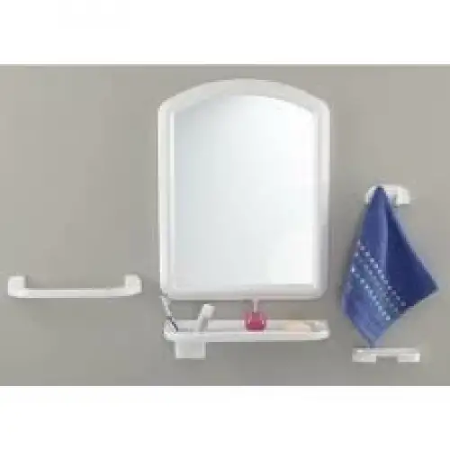 Çelik Ayna-106 Beyaz Orta Ayna Seti*10