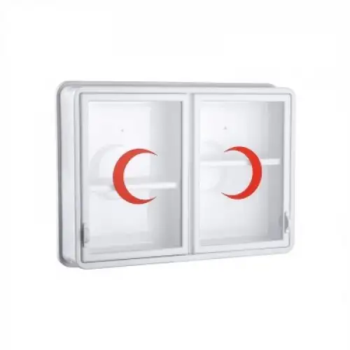 Çelik Ayna-156 Cam 2 Kapaklı Ecza Dolabı*10