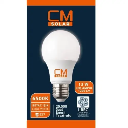Cmsolar 13w Led Ampul E27 Duy 6500k Beyaz Işık