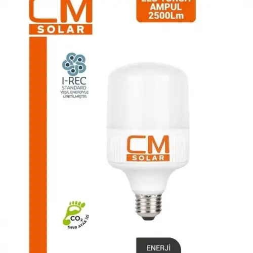 Cmsolar 30 W Led Torch Ampul E27 Duy 6500k Beyaz Işık