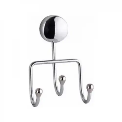 Delux Banyo Aks-546 3 Lü Banyo Askısı Krom*50