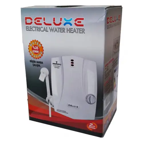 Deluxe ( Beyaz ) Elektrikli Şofben 7.500-9000w*6