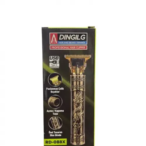 Dıngılg Rd-088 T Bıçak Usb Şarjlı Saç Sakal Kesme Tıraş