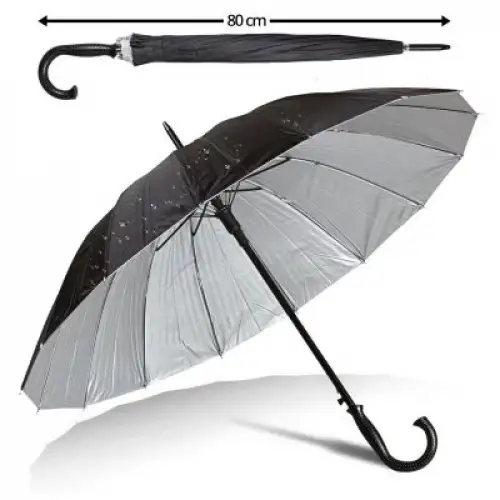 Dmr Home Dmr-8317 ( 16 Telli ) ( Siyah & Erkek ) Baston Şemsiye*60