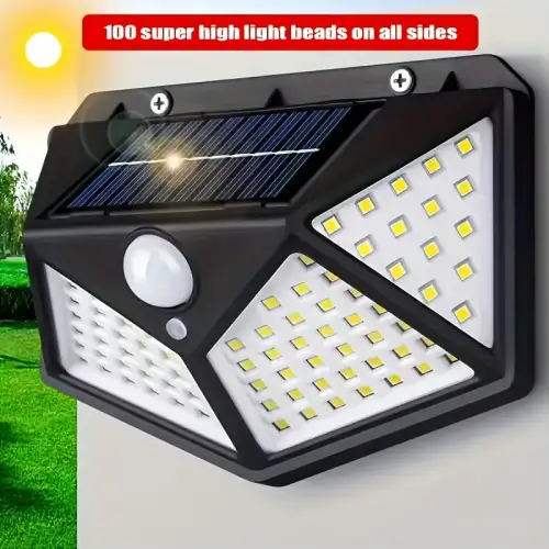 Egonex 100 Led Güneş Duvar Lambası Açık Güneş Lambası
