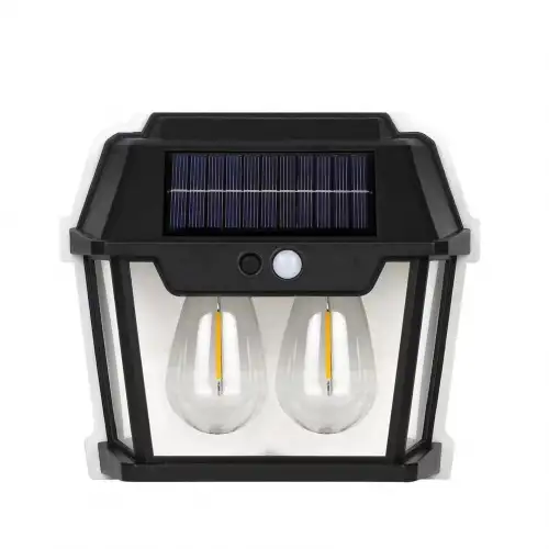 Egonex 2 Ampullü Hareket Sensörlü Solar Güneş Enerjili Ampul Led Duvar Lambası