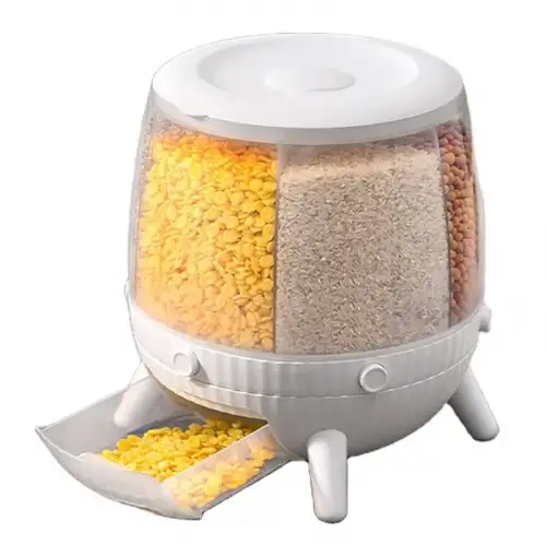 Egonex 6 Bölmeli 360 Derece Dönebilen 6 Lt Bakliyat Organizeri