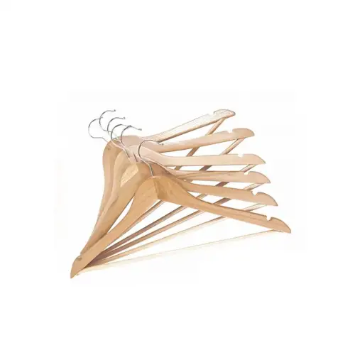 Egonex Askıcım ( 6pcs ) ( Lüks Ahşap ) Elbise Askısı ( Vernikli )*20=k