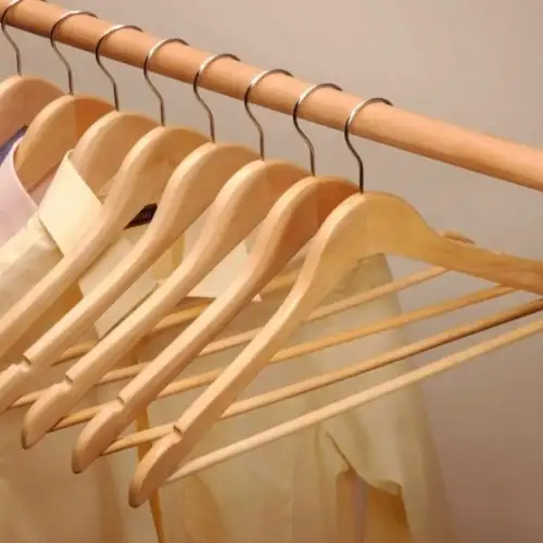 Egonex Askıcım ( 6pcs ) ( Lüks Ahşap ) Elbise Askısı ( Vernikli )*20=k