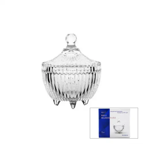 Egonex DELI GLASSWARE TG-1034-4 ÜÇ AYAK ŞEKERLİK*48