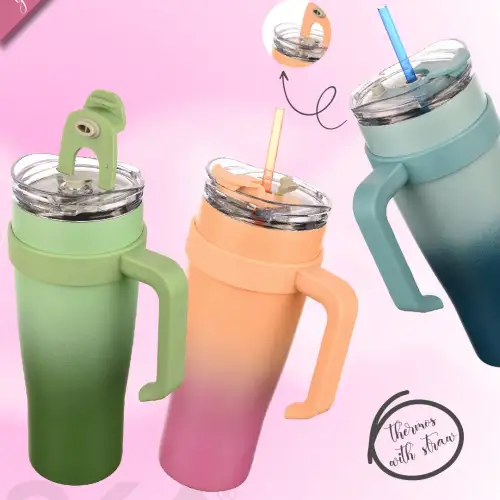 Egonex Essence 1 Litre Pipetli Termos Bardak Çift Duvarlı