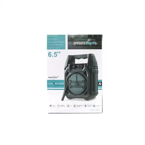 Egonex Fantastic Qualıty Q-max Ps-1283 ( 6.5 ) Bluetooth Wireless Mikrofonlu Hoparlör & Speaker ( Usb Sarjlı ) ( Aux & Tf & Usb)*18