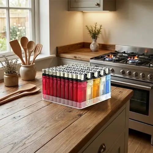 Egonex KASAİ ( MAXİ ) ( TAŞLI ) CEP ÇAKMAK ( DOLDUR-KULLAN TİPİ ) ( ŞEFFAF PLASTİK )*50X20