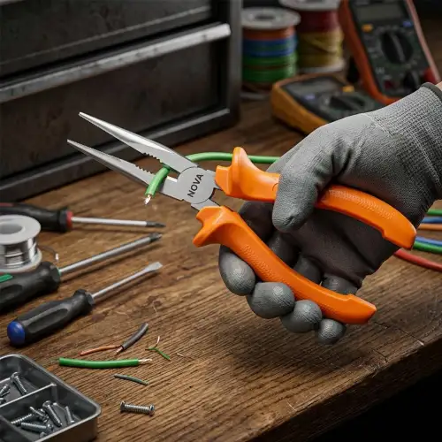 Egonex NOVA ( 6 ) ( KARGA BURNU ) ( TURUNCU ) SAPLI ( Cr-V ) ( 150MM )*6X20