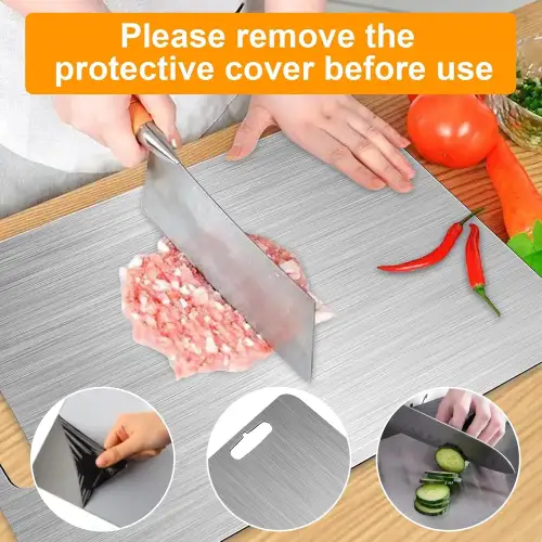 Egonex Paslanmaz Çelik Kesme Tahtası