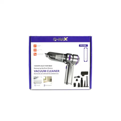 Egonex Q-max Ps-080 ( Oto Araç ) ( Type-c Sarjlı ) El Tipi Basınçlı Hava Üfleme & Süpürge Makine ( Mikrofiber Bez ) ( 8 Başlık ) *40