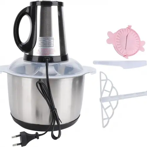 Elektrikli Paslanmaz Çelik Kollu 3.5 Litre Et Kıyma Makinesi Sebze Meyve Doğrayıcı Rondo Blender