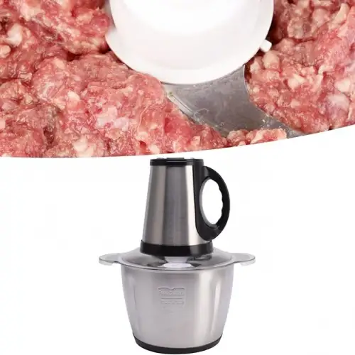 Elektrikli Paslanmaz Çelik Kollu 3.5 Litre Et Kıyma Makinesi Sebze Meyve Doğrayıcı Rondo Blender
