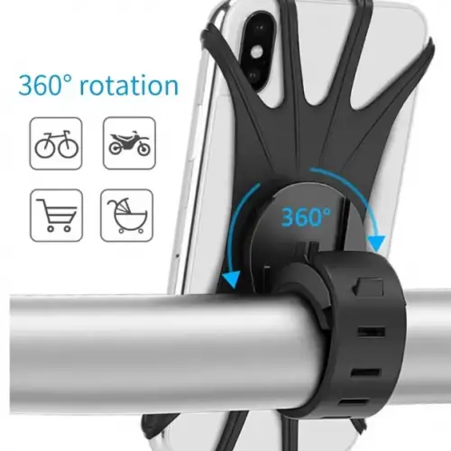 Esnek Silikon Örümcek Bisiklet Telefon Tutucu