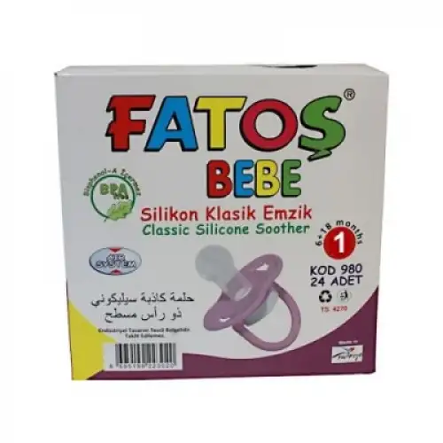 Fatoş Bebe-980 ( No-2 ) ( Silikon & Klasik ) Emzik*24x24